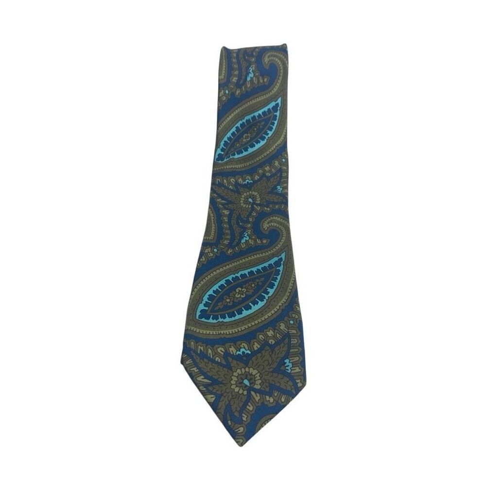 BONBOS Men’s Silk Tie Green‎ Blue
